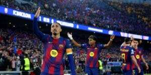 Goleada do Barcelona na Liga dos Campeões: Raphinha brilha com dois gols e assistências