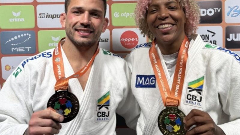 Rafaela Silva e Daniel Cargnin Brilham no Grand Prix de Judô da Áustria