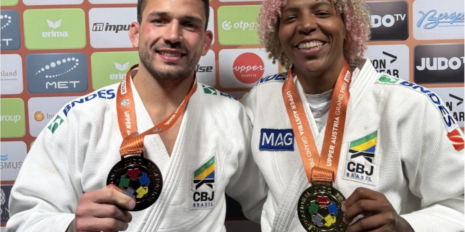 Rafaela Silva e Daniel Cargnin Brilham no Grand Prix de Judô da Áustria