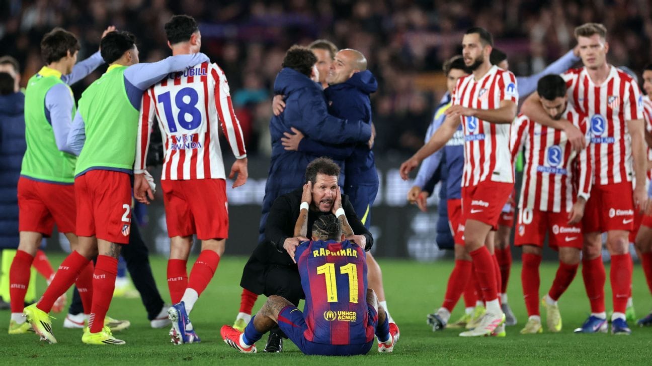 Barcelona é Eliminado da Copa do Rei Apesar de Vitória Convincente sobre o Atlético de Madrid