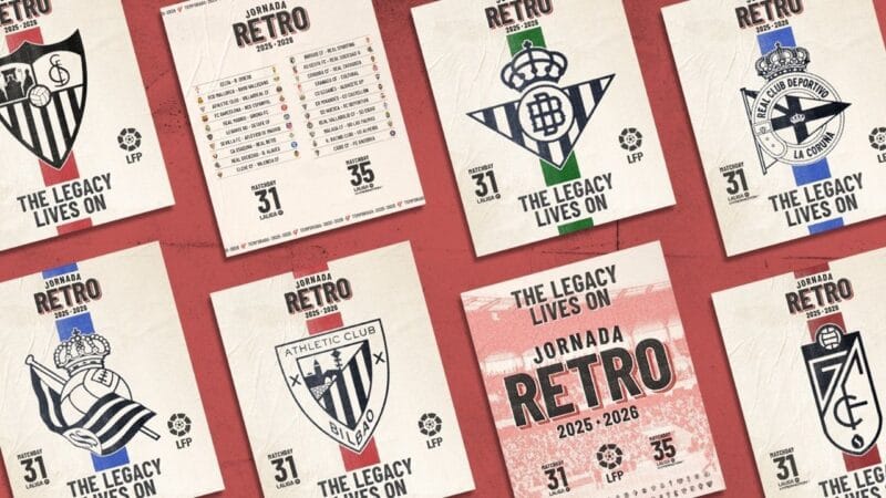 LALIGA Anuncia Rodada Retrô com Uniformes Especiais e 38 Times em Campo