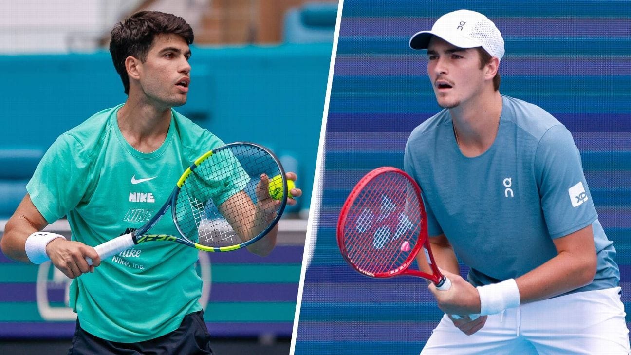 Carlos Alcaraz Enfrenta João Fonseca no Miami Open: Acompanhe em Tempo Real