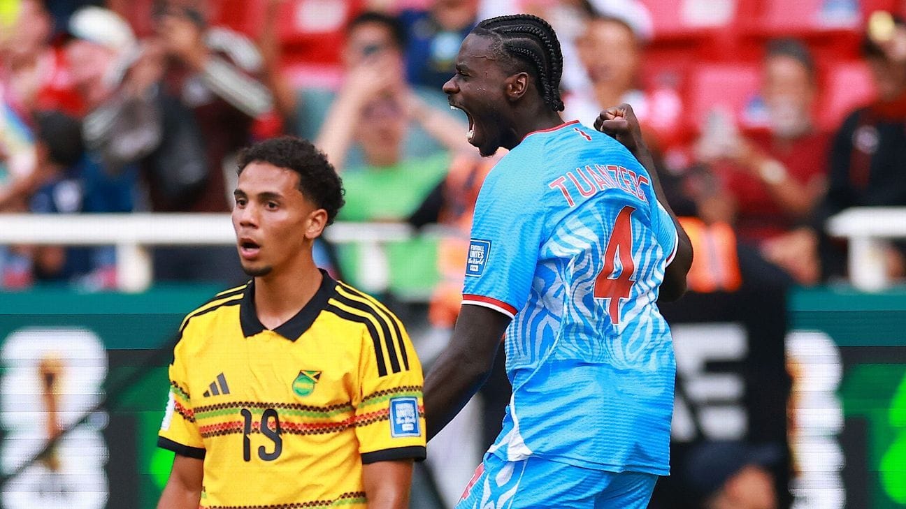 RD Congo Supera Jamaica e Avança para o Grupo K da Copa do Mundo