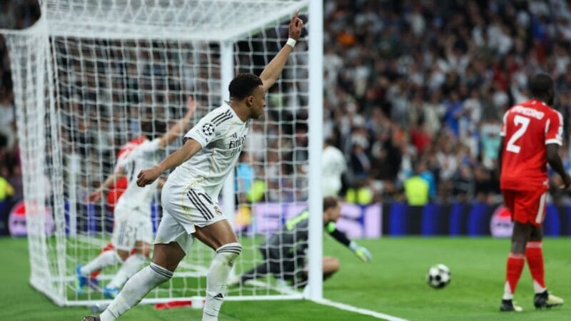 Bayern de Munique surpreende no Bernabéu, mas Real Madrid se mantém vivo com gol de Mbappé