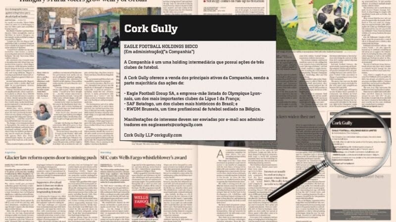 Grupo Eagle Anuncia Venda de SAF do Botafogo em Jornal Inglês