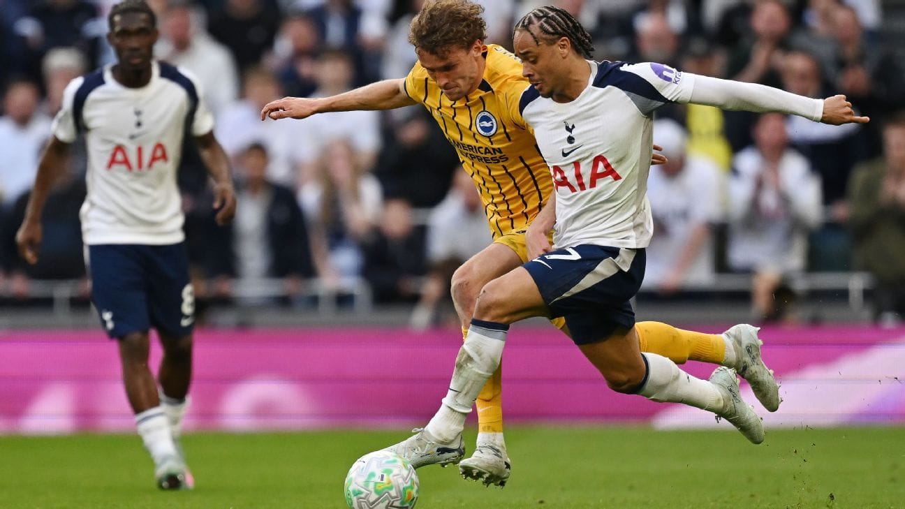 Tottenham Empata com o Brighton e Richarlison Continua como Reserva na Premier League