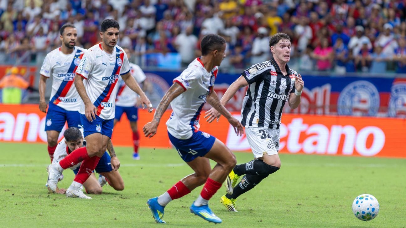 Santos Cede Empate ao Bahia e Entra em Risco de Rebaixamento no Brasileirão