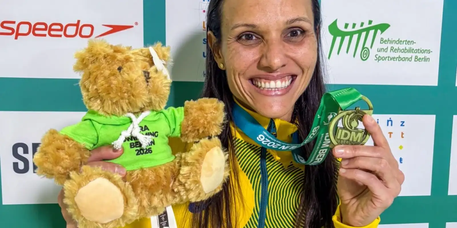 Carol Santiago brilha em Berlim e Brasil conquista 37 medalhas no Campeonato Internacional de Natação Paralímpica