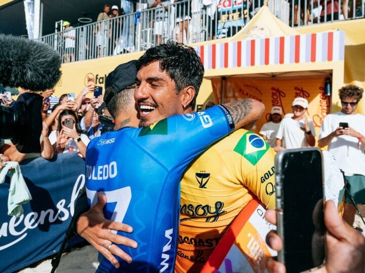 Brasil brilha na etapa da WSL na Nova Zelândia com Medina, Filipinho e Alejo avançando