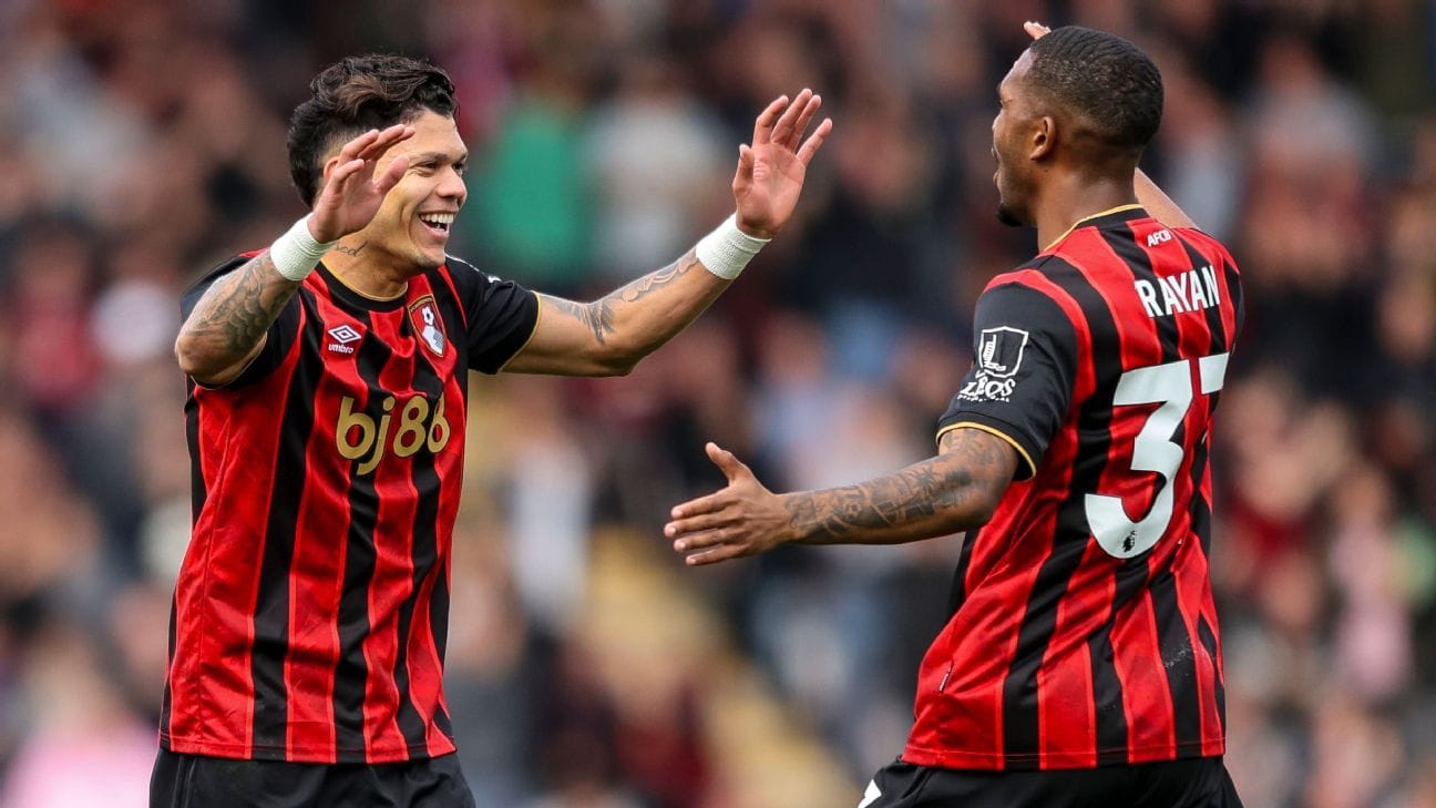 Rayan Brilha com Gol e Leva Bournemouth à Zona Europeia na Premier League