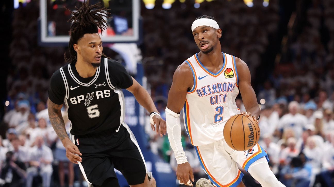 Shai Gilgeous-Alexander brilha e Thunder domina os Spurs