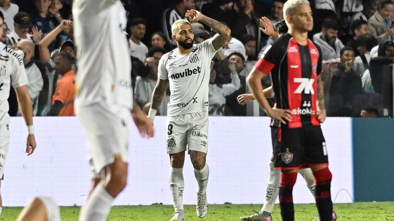 Gabigol se envolve em polêmica após gesto obsceno em partida contra o Santos