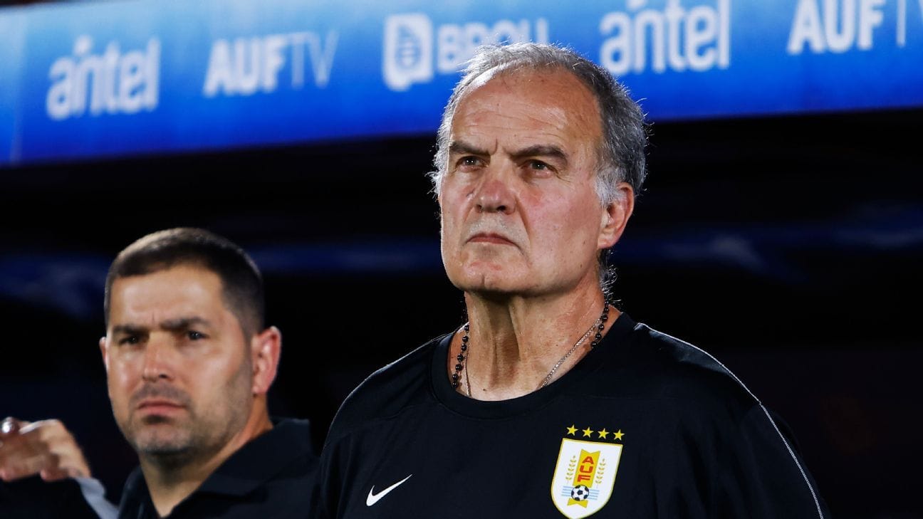 Convocação de Bielsa: Uruguai conta com sete jogadores do Brasileirão para a Copa do Mundo de 2026